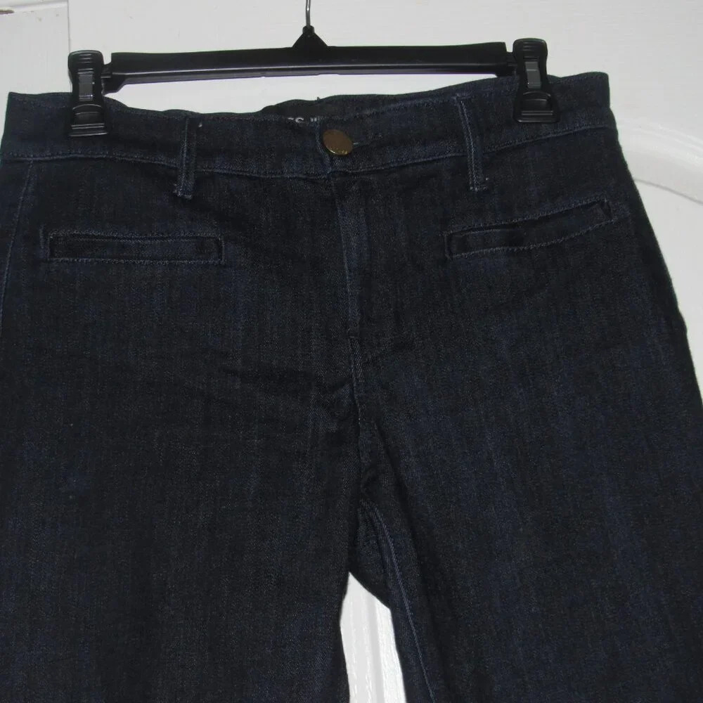 EXPRESS JEANS Mia Slim Flare Mid-Rise Dark Wash Jeans Size 4R - Picture 3 of 7